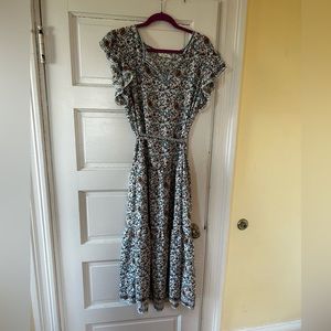 Max Studio Flowered Maxi Dress